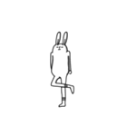 Rabbit with no change in expression（個別スタンプ：7）
