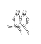 Rabbit with no change in expression（個別スタンプ：8）
