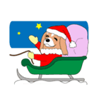 犬と クリスマス：キャバリア（個別スタンプ：5）