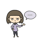 Short hair sister's daily life（個別スタンプ：16）