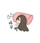 Round Glasses Girl's Life（個別スタンプ：8）