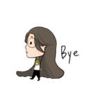 Round Glasses Girl's Life（個別スタンプ：14）