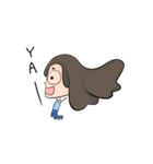 Round Glasses Girl's Life（個別スタンプ：32）
