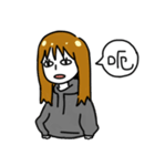 Hate World Girl beside you（個別スタンプ：3）