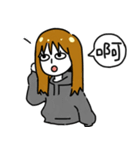 Hate World Girl beside you（個別スタンプ：4）