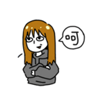 Hate World Girl beside you（個別スタンプ：5）