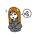 Hate World Girl beside you（個別スタンプ：6）