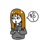 Hate World Girl beside you（個別スタンプ：8）