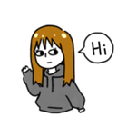 Hate World Girl beside you（個別スタンプ：13）