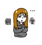 Hate World Girl beside you（個別スタンプ：39）
