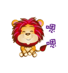 Little lion Duo Duo hope you happy .（個別スタンプ：13）