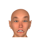 顔の表情（男性）4（個別スタンプ：5）