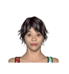顔の表情（女性）4（個別スタンプ：4）