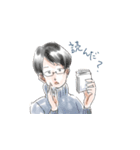 メガネと読書（個別スタンプ：2）