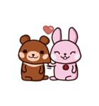 Locha ＆ Rocha: love（個別スタンプ：1）