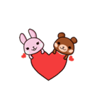 Locha ＆ Rocha: love（個別スタンプ：21）