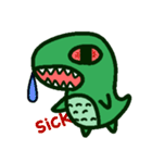 Poker face dinosaurs（個別スタンプ：6）