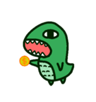 Poker face dinosaurs（個別スタンプ：14）