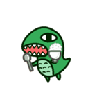 Poker face dinosaurs（個別スタンプ：33）