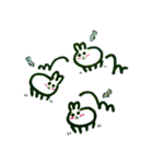 Expressionless bunny wagashi（個別スタンプ：1）