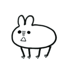 Expressionless bunny wagashi（個別スタンプ：3）