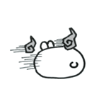 Expressionless bunny wagashi（個別スタンプ：6）