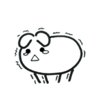 Expressionless bunny wagashi（個別スタンプ：7）