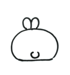 Expressionless bunny wagashi（個別スタンプ：8）