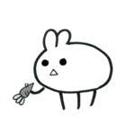 Expressionless bunny wagashi（個別スタンプ：9）