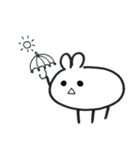 Expressionless bunny wagashi（個別スタンプ：11）