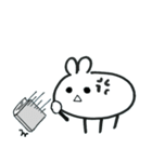 Expressionless bunny wagashi（個別スタンプ：17）