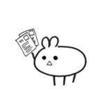 Expressionless bunny wagashi（個別スタンプ：18）