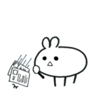 Expressionless bunny wagashi（個別スタンプ：19）