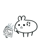 Expressionless bunny wagashi（個別スタンプ：20）