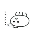 Expressionless bunny wagashi（個別スタンプ：21）