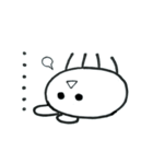 Expressionless bunny wagashi（個別スタンプ：22）