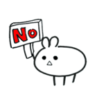 Expressionless bunny wagashi（個別スタンプ：28）