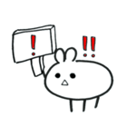 Expressionless bunny wagashi（個別スタンプ：31）