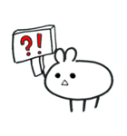 Expressionless bunny wagashi（個別スタンプ：32）