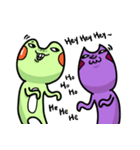 One day of frog and toad（個別スタンプ：32）