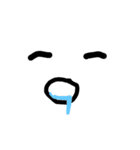 背景に浮かぶ顔（個別スタンプ：9）