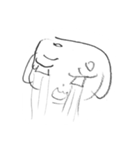 まゆげのあるいぬ（個別スタンプ：4）