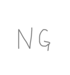 文字ンプ 2（個別スタンプ：6）
