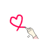 うさみさん3とわたしの手（個別スタンプ：16）