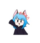 狼少女のノラちゃん（個別スタンプ：1）
