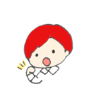 赤い髪の彼。（個別スタンプ：2）