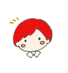 赤い髪の彼。（個別スタンプ：3）