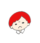 赤い髪の彼。（個別スタンプ：4）