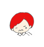 赤い髪の彼。（個別スタンプ：5）