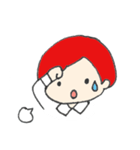 赤い髪の彼。（個別スタンプ：7）